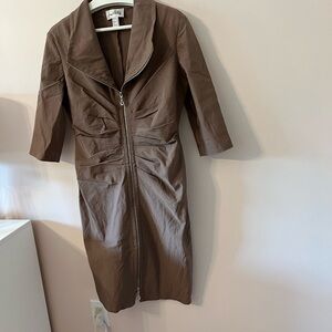 Women’s zip up dress with lots of stretch  a closet staple
